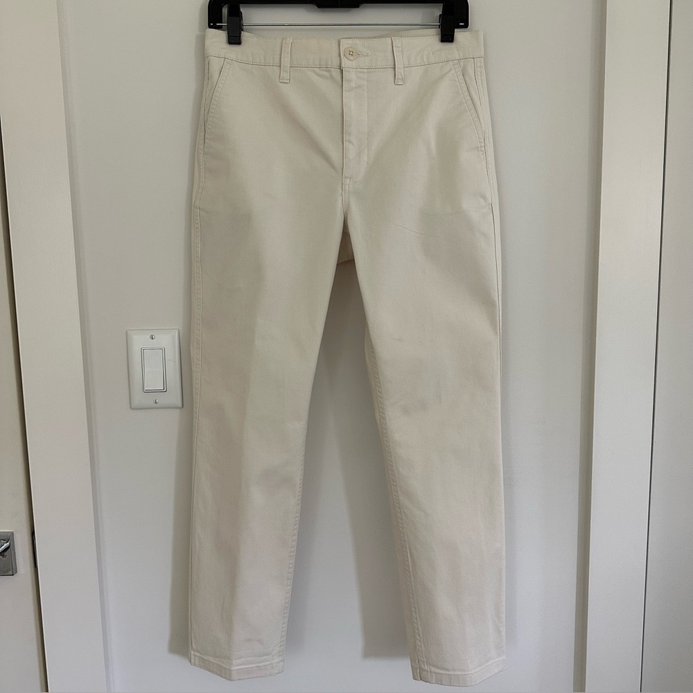 J Crew Girlfriend Light Tan Chino Pants - Picture 2 of 9